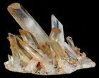 Tangerine Quartz Crystal Cluster - Madagascar #58873-1